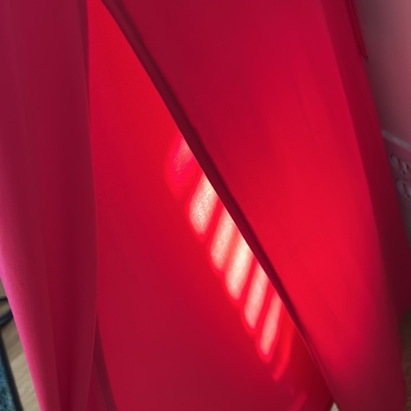 Michael Kors NWT Hot Pink Floor-Length Dress • Size L • Gold Chain Detail - Picture 13 of 13